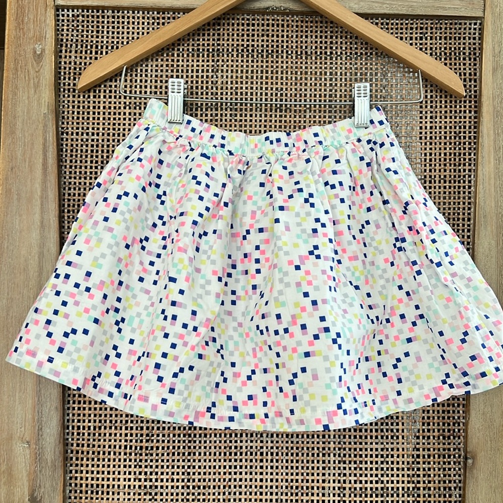 💚BUY 3 for $15💚 Gymboree Girls Squares Print Neon Colors skirt size L/10